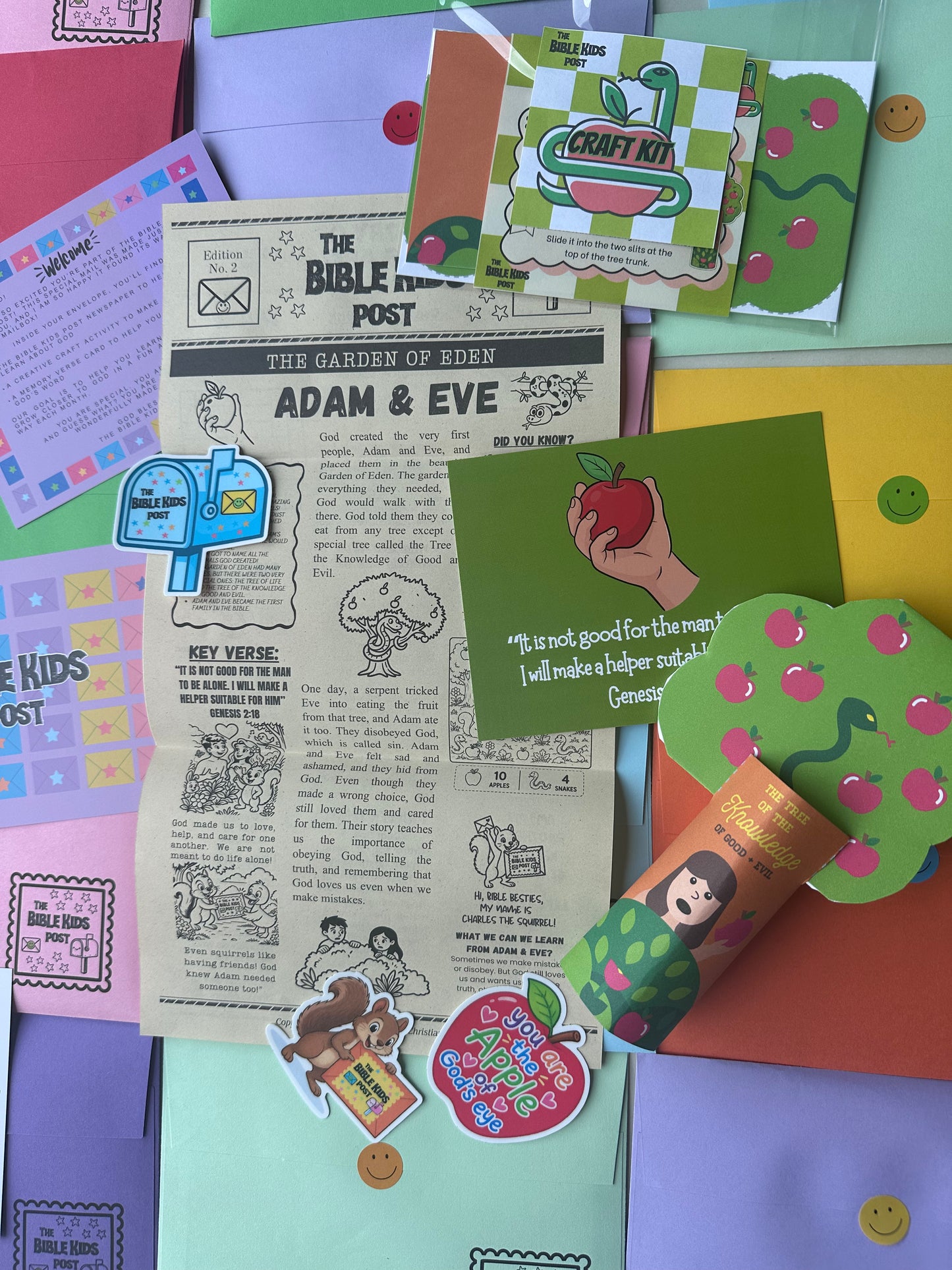 The Bible Kids Post Catch Up Kit - Adam and Eve Edition