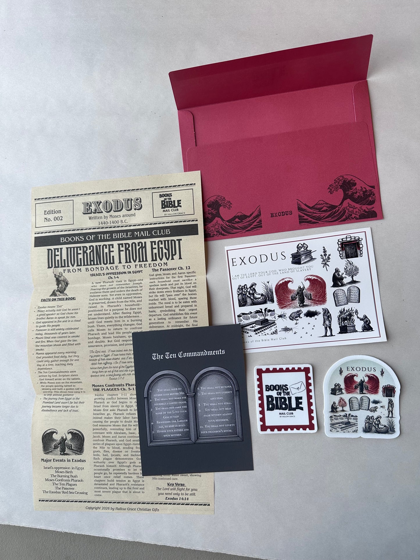 Books of the Bible Mail Club Catch Up Kit- EXODUS Edition