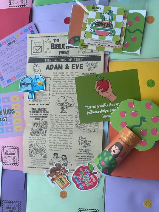 The Bible Kids Post Catch Up Kit - Adam and Eve Edition